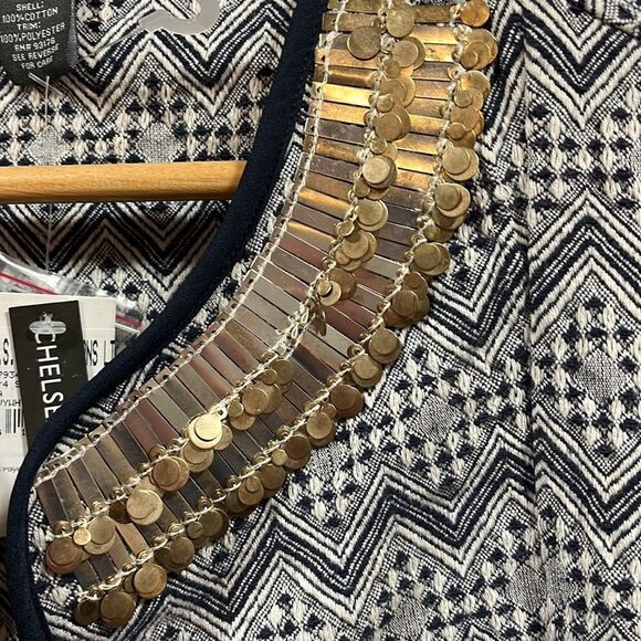 Chelsea & Theodore cropped quarter sleeve blazer - Picture 5 of 5